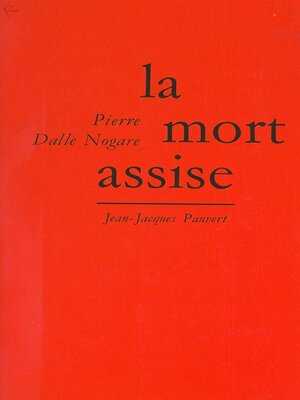 cover image of La mort assise
